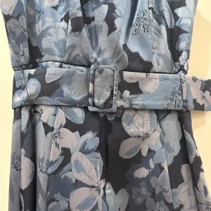 Alex Evenings Navy Floral A Line Mother of the Groom/Bride Dress thumbnail 3