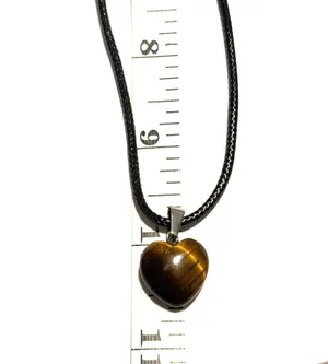 Tiger’s eye charm necklace Brown thumbnail 2