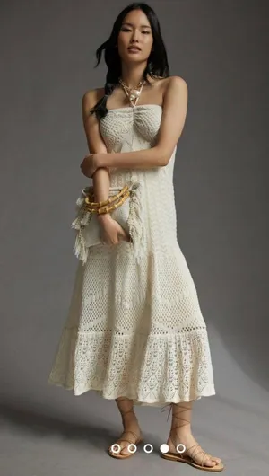 Farm Rio x Anthropologie Crochet Maxi Dresses thumbnail 4