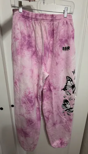 Samii Ryan Pink tie dye sweat pants thumbnail 1