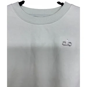 Aloha Island Alo Yoga Cropped Accolade Crew Neck Pullover Sweatshirt Spearmint Size Medium‎ thumbnail 3