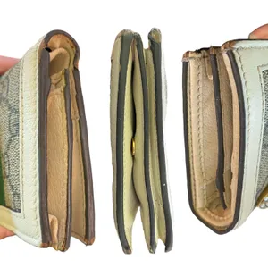 Gucci Bee Cream Queen Margaret GG Leather Folding Wallet thumbnail 5