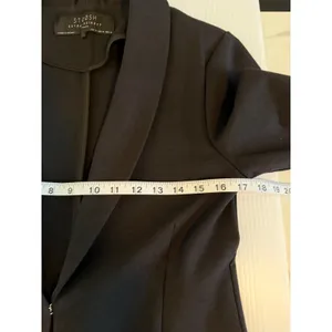 STOOSH Black Tailored Blazer Womens‎ Medium Open Front Career Work Jacket thumbnail 5