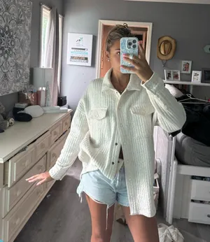 Aerie Shacket Oversized thumbnail 1