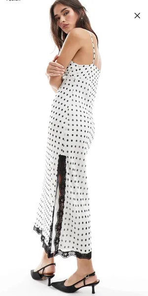 ASOS polka dot maxi dress thumbnail 2