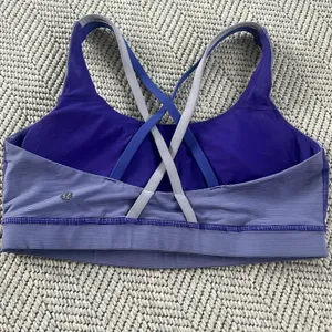 Lululemon Energy Bra Wee Stripe Bruised Berry/Cool Breeze thumbnail 5