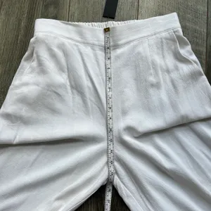 Lulu’s NWT Sail With Me White High-Waisted Wide-Leg Pants Palazzo Size Medium thumbnail 10