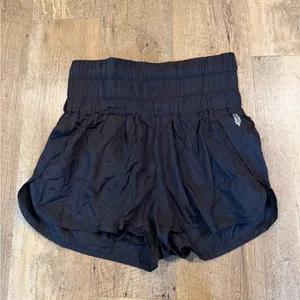 Free People Movement The Way Home High-Waist Black Women's Athletic Shorts Small thumbnail 3