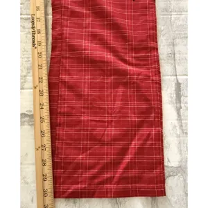 NWT Von Dutch Red Plaid Lounge Pants Y2K Logo Button Fly Pajama Bottoms Sz S thumbnail 6