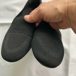 Black Knit Memory Foam Loafers Size 7 thumbnail 2