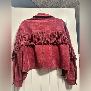 BLANK NYC & Free People vegan suede fringe jacket thumbnail 8