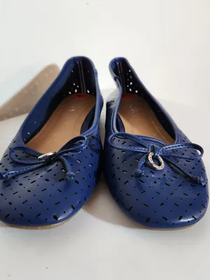 Nautica Navy Blue Perforated Ballet Flats Size 9.5 NWOT thumbnail 2