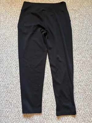 Angels Skinny Pants Women XL Black Pocket high Rise leggings 28 inseam business thumbnail 6