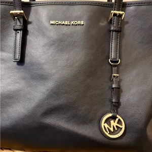 Michael Michael Kors Black Saffiano Leather Tote Bag thumbnail 3