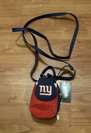 NY Giants NFL Mini Purse Plus Pouch Touch Phone ID Wallet 4" x 4" x 2" thumbnail 1