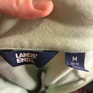 Lands End Womens Mint Green Quarter Zip‎ Fleece Pullover Sweatshirt Medium 10-12 thumbnail 4