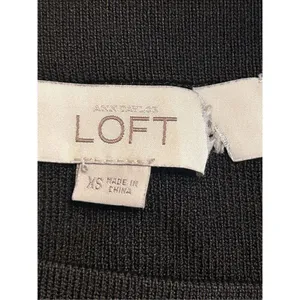 Loft black ribbed mini skirt size XS (4236) thumbnail 3