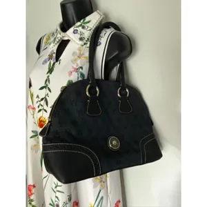 Dooney & Bourke Over Signature Fabric Size M Gray thumbnail 9