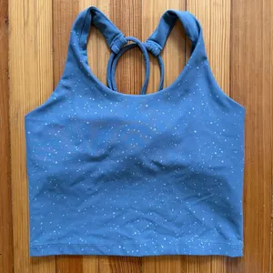 Beyond Yoga Alloy Strappy Cropped Tank in Stone Grey Silver Size XS thumbnail 1