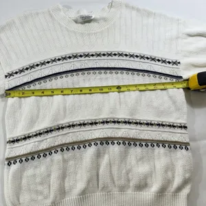 VTG 80s Carriage Court USA‎ Old Stock Cable Knit Ski Sweater Baggy Style- M thumbnail 5