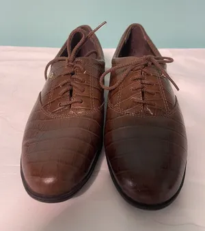Easy Spirit Brown Leather Lace Up Loafers Comfort Shoes Women's‎ 7.5 S-252 thumbnail 1