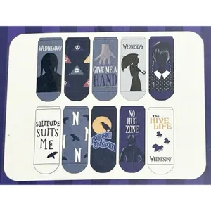 Wednesday Addams Socks Womens 10 Pack Low Cut Shoe Size 4-10 NWT MGM Netflix New thumbnail 9
