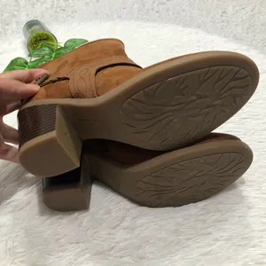 Earth Leather Suede Ankle Boot Lina Arlington Cowgirl Size 8‎ Western Boho thumbnail 9