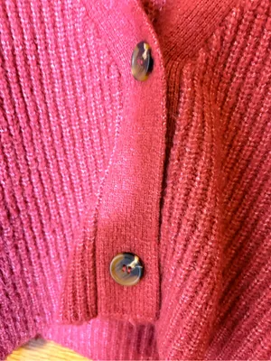 Forever 21 Cropped Button V-Neck Cardigan - Rose thumbnail 7