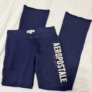 Aeropostale Flare Sweatpants Size Small Womens Navy Blue Fleece Lounge thumbnail 3