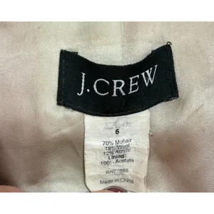 J.Crew Peacoat Red Mohair Wool Blend Double Breasted Jacket Retro Classic Work 6 thumbnail 5
