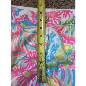 Lilly Pulitzer The Jayne Knit Shorts in the Lovers Coral print Sz 2 Resort Wear thumbnail 5