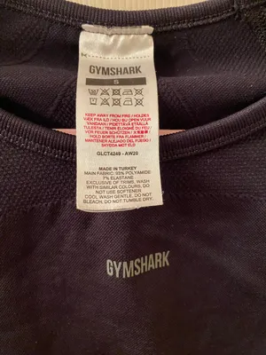 Gymshark Flex Long Sleeve Crop Top Cut Out Size Small Black thumbnail 3