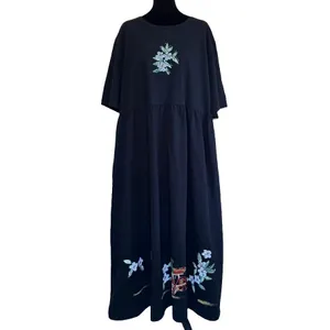 VTG Copa Cabana 3X South Beach Tropical Maxi Dress‎ Palm Tree USA Art to Wear thumbnail 3