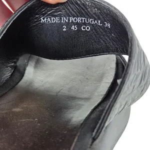 Dansko Black Leather Embossed Floral Slip On Strap Slide Casual Sandals Size 38 thumbnail 7
