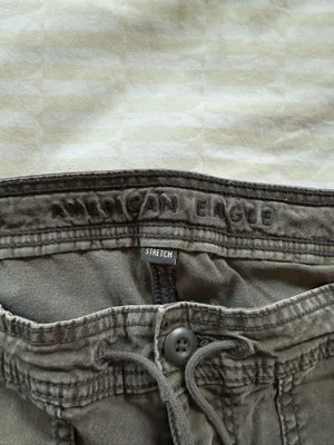 American Eagle Dreamy Drape Stretch Super High-Waisted Baggy Wide-Leg Pant thumbnail 3