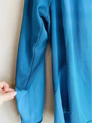 LL Bean Mid Weight Pullover Long Sleeve Crewneck Top XL Blue Base Layer thumbnail 2