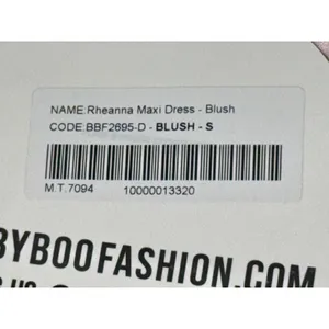 NWT Babyboo Rheanna Blush Pink Satin Strapless Cowl Neck Maxi Dress Women Size S thumbnail 15