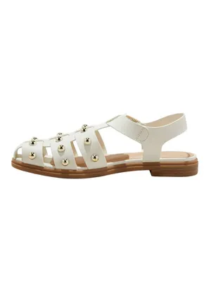 Universal Thread Winnie Studded Fisherman Sandals 92562772 White / Gold 6M thumbnail 9