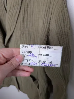 Madewell Womens Olive Green Cotton Lightspun Dorset blazer Large thumbnail 7