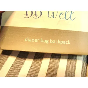 BB Well Diaper Bag Backpack with PEVA Waterproof Changing Pad Spacious Pockets Gray thumbnail 5