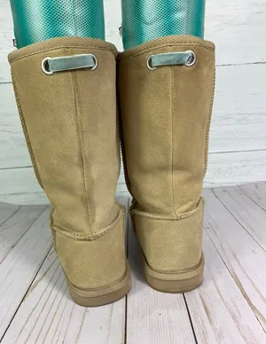 American Eagle Outfitters AE Suede Faux Fur Lined Boots Tan Size 6 US / 36 EUR * thumbnail 4