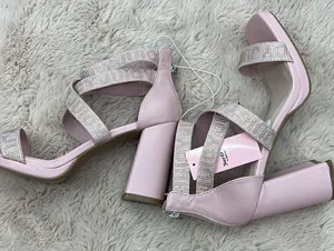 Juicy Couture blush Macarena strappy blocked heel sandals thumbnail 1