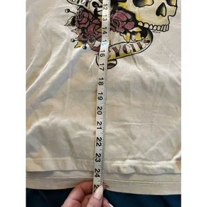 Harley Davidson Women's Shortsleeve Shirt Large Sugar Skull EUC Arkansas thumbnail 3