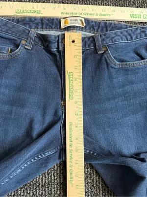 Carhartt Original Fit Straight Leg Denim Jeans Women’s Size 14 Short thumbnail 2