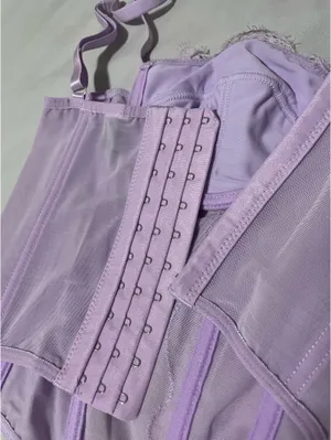 SheIn light purple corset top thumbnail 4