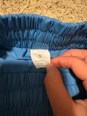 blue flowy shorts thumbnail 3