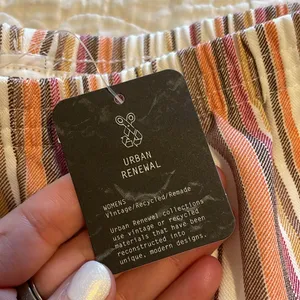 NWT Urban Renewal Urban Outfitters Pastel 90s Striped Shorts thumbnail 4