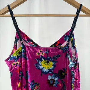 Anthropologie Shania Velvet Floral Slip‎ Dress in Violet Size Small thumbnail 6