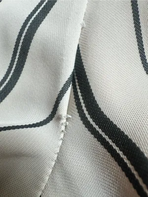 Astrid Black Label Cream and Black Stripped Jumpsuit Size Small thumbnail 7