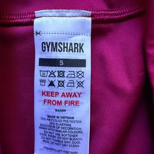 Gymshark Women's Burgundy Gym Shorts thumbnail 7